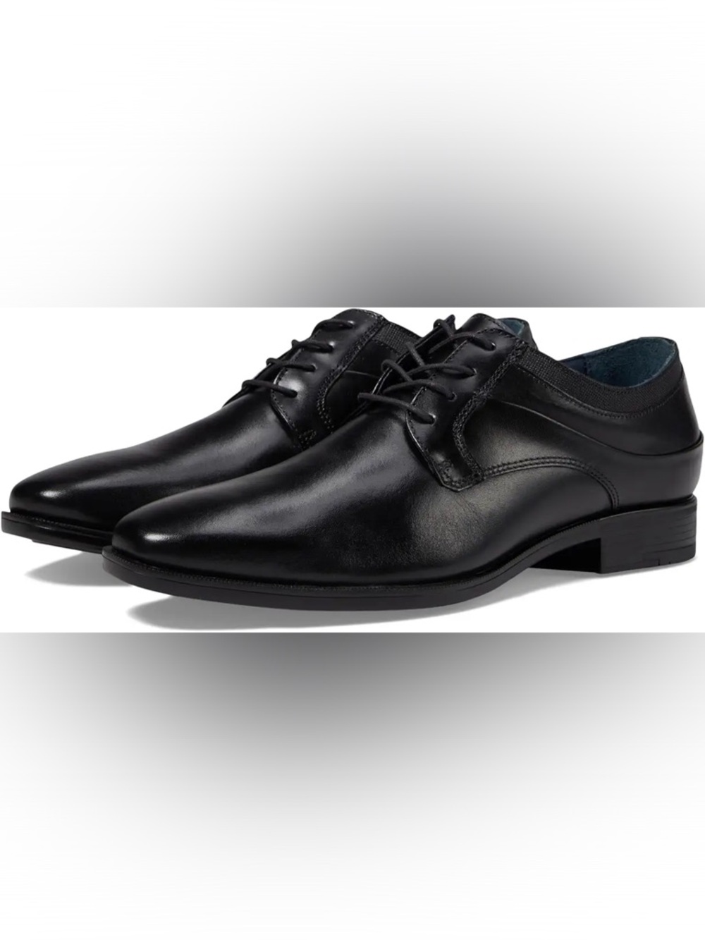 Johnston & Murphy Black Leather Derby Dress Shoes